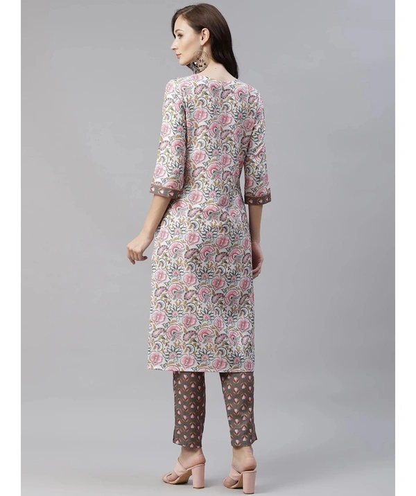 Women's Rayon Kurta & Pant Set  - L
