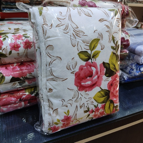 Indicum Flower Microfiber Single Bed AC Dohar  - Single 55 x 85 inch