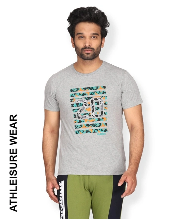 MVMT Blended Men's Printed Slim Fit T-shirt - Grey - L