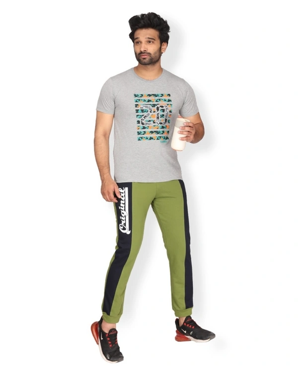 MVMT Blended Men's Printed Slim Fit T-shirt - Grey - L