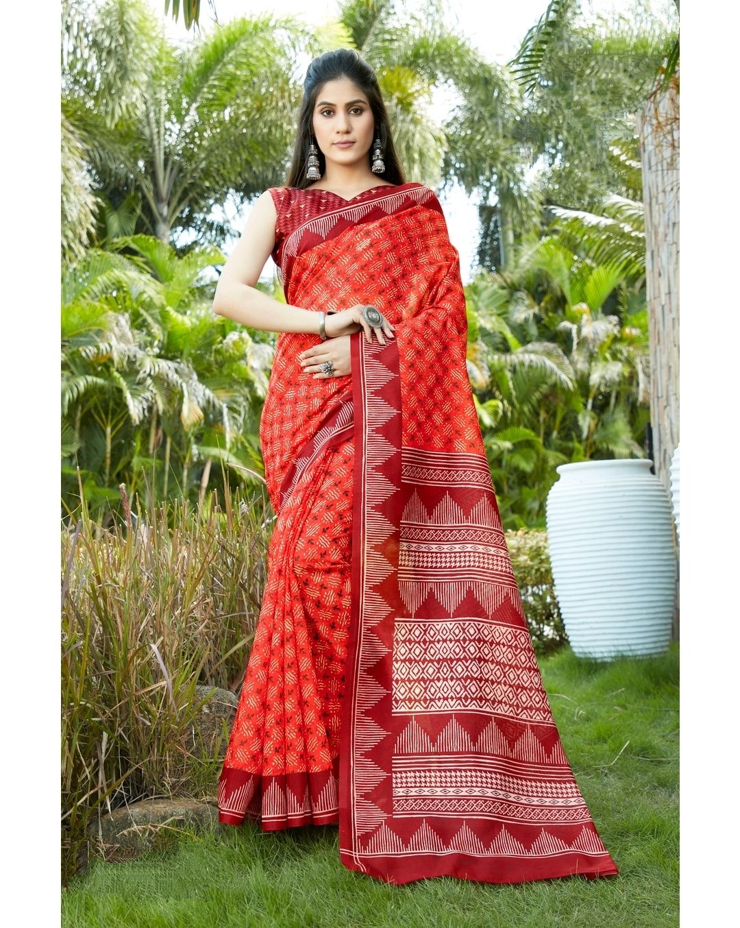 Kyrila Self Design Bollywood Cotton Silk Saree - Price History