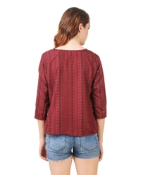Pehnava Printed Casual Crepe Regular Fit Top  - S