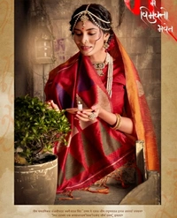 Premium Cotton Silk Embroidered Saree With Blouse - 6.3 mtrs w/blouse
