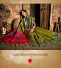 Premium Cotton Silk Embroidered Saree With Blouse - 6.3 mtrs w/blouse
