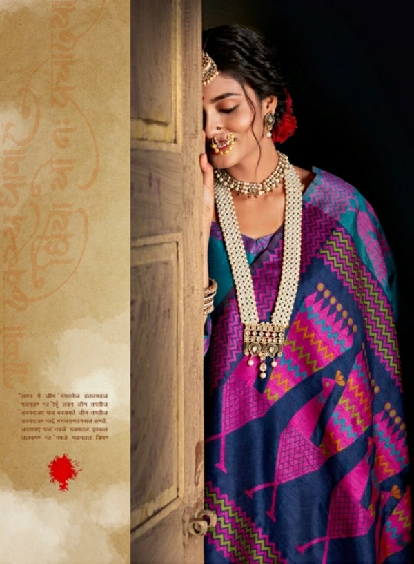 Premium Cotton Silk Embroidered Saree With Blouse - 6.3 mtrs w/blouse