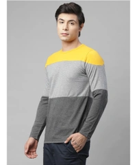 Rigo Men's Slim Fit Cotton Full Sleeves Casual T-shirt - S