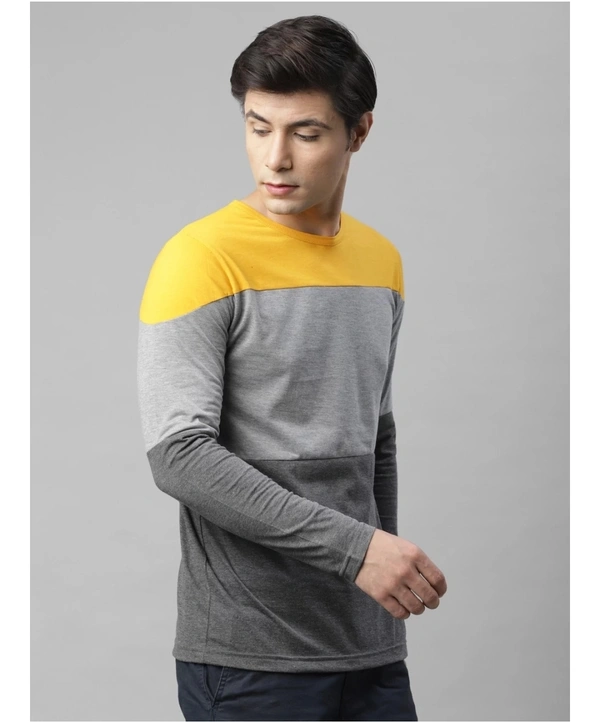 Rigo Men's Slim Fit Cotton Full Sleeves Casual T-shirt - S