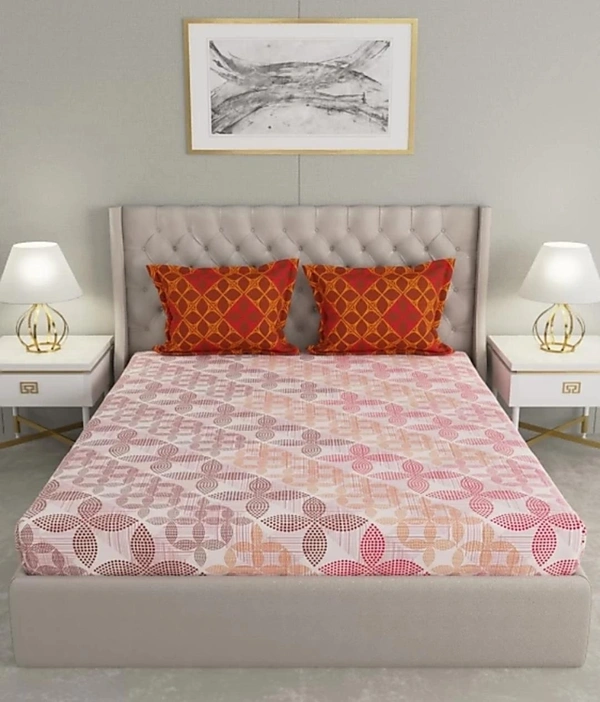 Raymond Camphor Double Bedsheet With 2 Pillow Covers - Double Bedsheet ( 2.29 x 2.54 m)