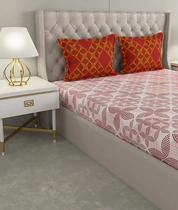 Raymond Camphor Double Bedsheet With 2 Pillow Covers - Double Bedsheet ( 2.29 x 2.54 m)