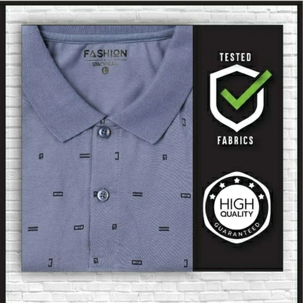 FBS COTTON RICH POLO NECK Printed Men - M