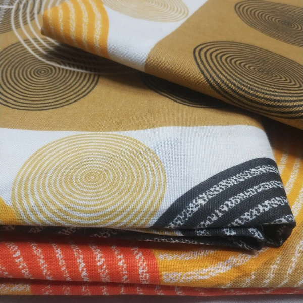 Bedspun 120 TC Cotton 1 Double Bedsheet with 2 Pillow covers - Double Bedsheet 225 x 235 cm