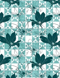 Trident 120 TC Queen Size Double Bed Cotton Bedsheet With 2 Pillow Covers - Sakura Teal, Queen Size