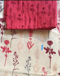 Trident 120 TC Queen Size Double Bed Cotton Bedsheet With 2 Pillow Covers - Botanic Pink, Double Queen