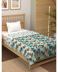 Story@Home 250 GSM Cotton Merlin Reversible Single  Comforter Style Dohar - Single