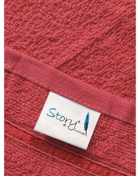 Story@Home Solid Cotton 450GSM Bath Towel - Red - Large