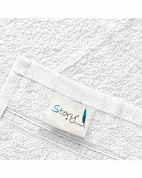Story@Home Solid Cotton 450GSM Bath Towel - White - Large