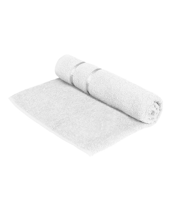 Story@Home Solid Cotton 450GSM Bath Towel - White - Large