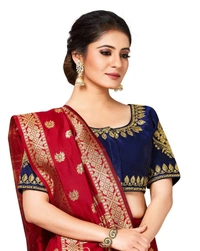 Pehnava Women's Beautiful Silk Lehenga Choli Set With Dupatta - Free Size
