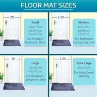 GCHD Anti Skid Cotton Door Mat 16 X 24 Inches  - Medium ( 16 x 24 inches) 