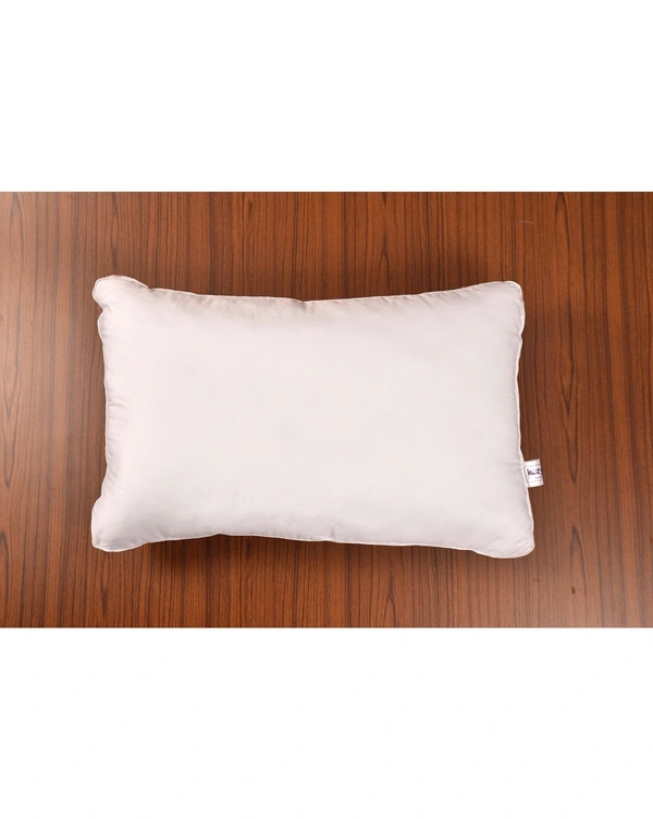 Kozynap Virgin Fiber Solid Cotton Pillow Large Size - White, 27inch X 17inch