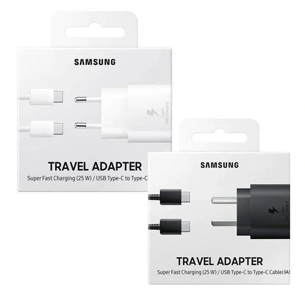 SAMSUNG 25 W ADAPTER - BLACK, 6 MONTHS