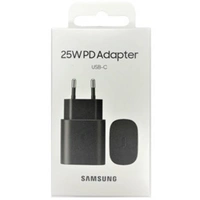 SAMSUNG 25 W ADAPTER - BLACK, 6 MONTHS