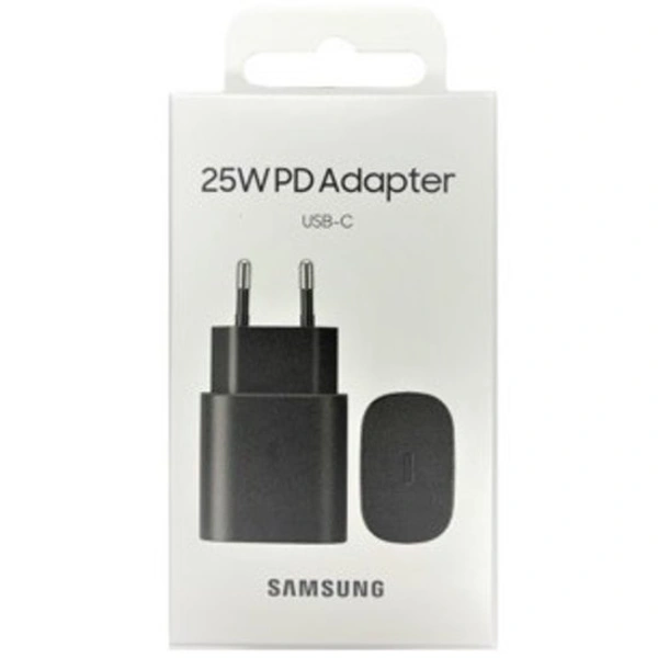 SAMSUNG 25 W ADAPTER - BLACK, 6 MONTHS