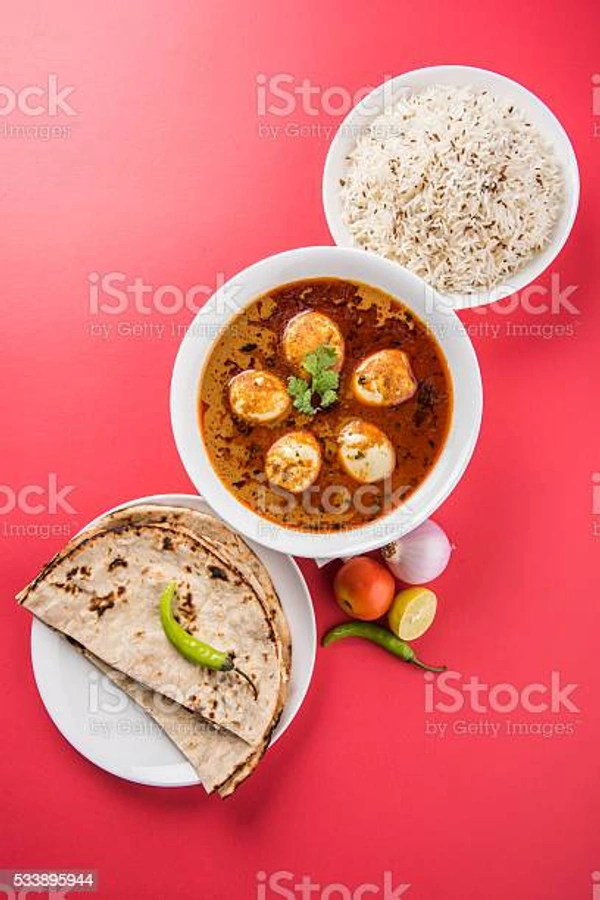 Egg Curry Rice Combo