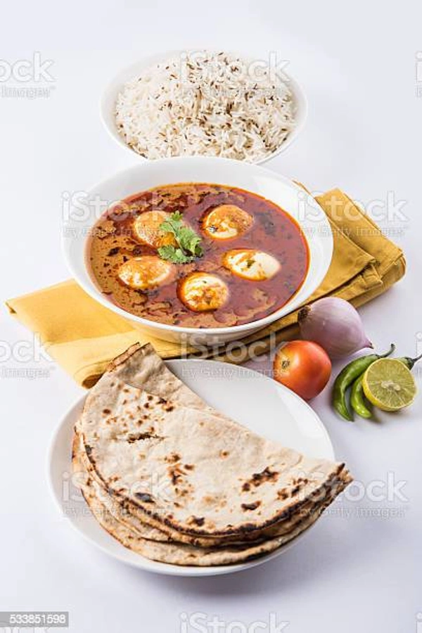 3 Roti + Egg Curry Combo