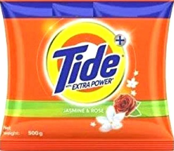 P&G Tide Plus with Extra Power Jasmine and Rose Detergent Washing Powder -  500Gm.