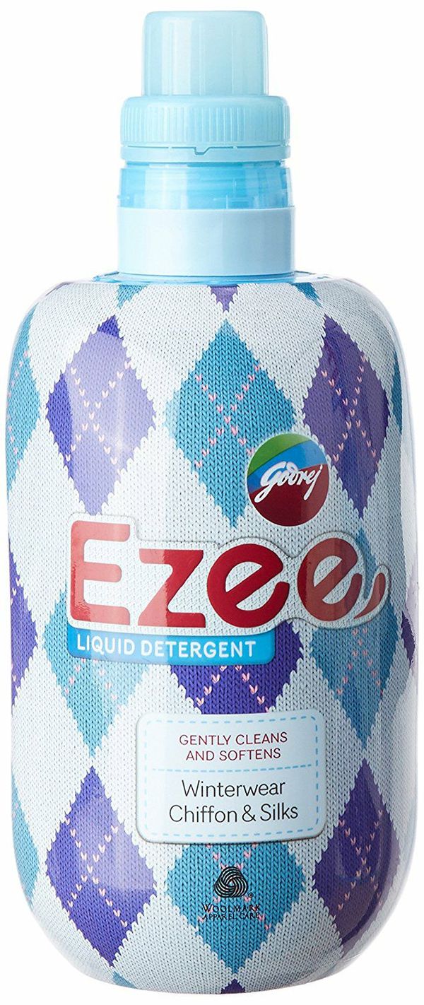 Godrej Ezee Liquid Detergent - 500g Bottle | for Winter-wear | Added Conditioner | No Soda Formula | Woolmark Certified