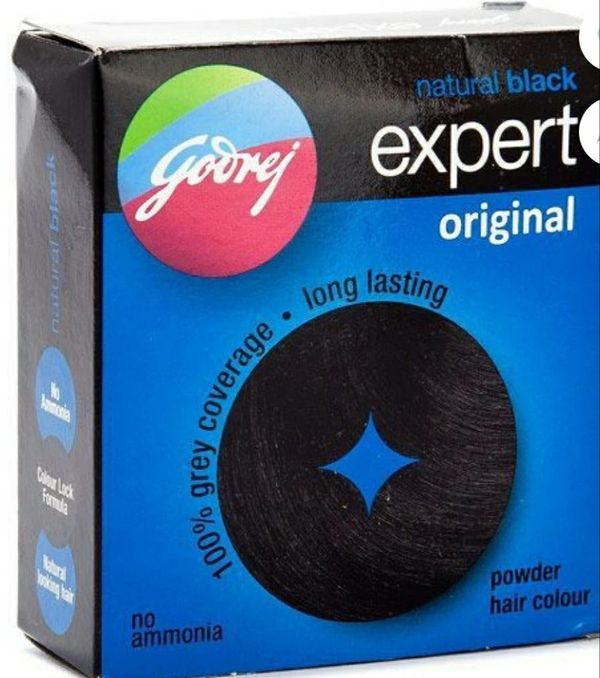 Godrej Ezee Expert Original Powder Hair Colour, 24g (Pack of 11) - Natural Black