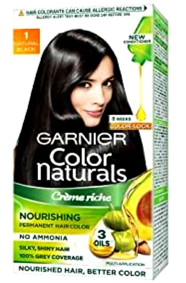 Garnier Black Naturals Oil Enriched Cream Hair Colour - 3.0 Brown Black