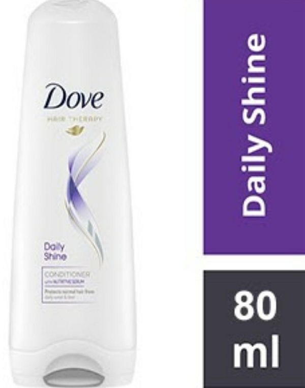 Dove Daily Shine Hair Conditioner with Nutritive Serum for Smooth & Shiny Hair,