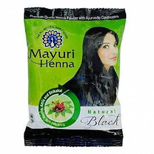 MAYURI Heena Hair Color .Black (20 PCS IN PKT.)