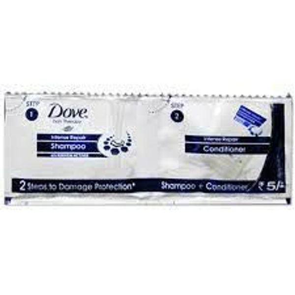 Dove  Conditioner +Shampoo MRP. ₹5 (384 Pouch In Case)