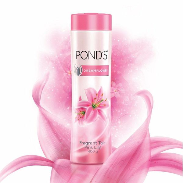 Pond's Dreamflower Fragrant Talcum Powder, With Fragrance of Pink Lily,  50Gm.