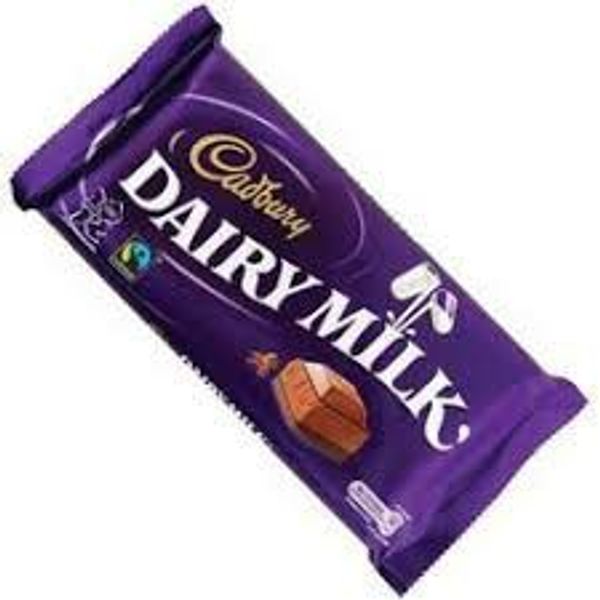 Cadbury Dairy Milk Chocolate.RS 5 mrp. (72 pcs  in Box) - 