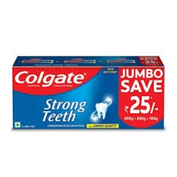 Colgate Strong Teeth Cavity Protection Toothpaste, 500 Gm.(250GM.+250GM.)