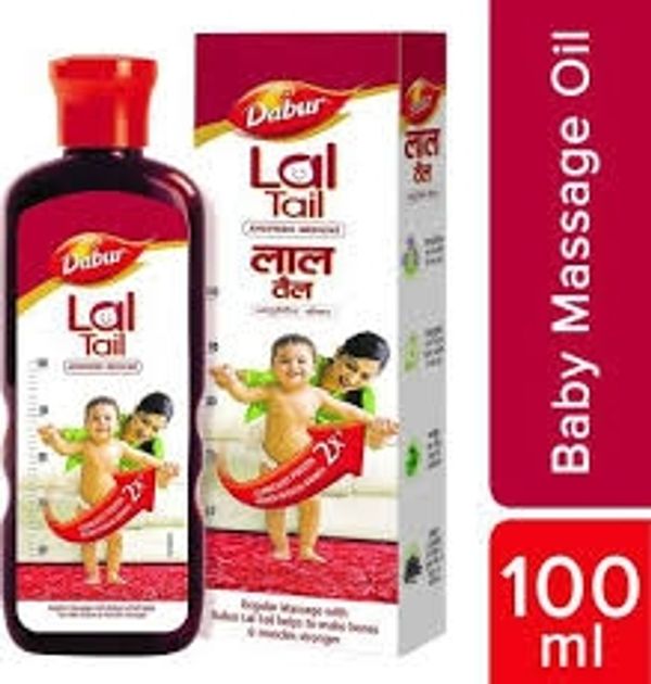 Dabur Lal Tail : Ayurvedic Baby Massage Oil –100ML. - 100 ml.