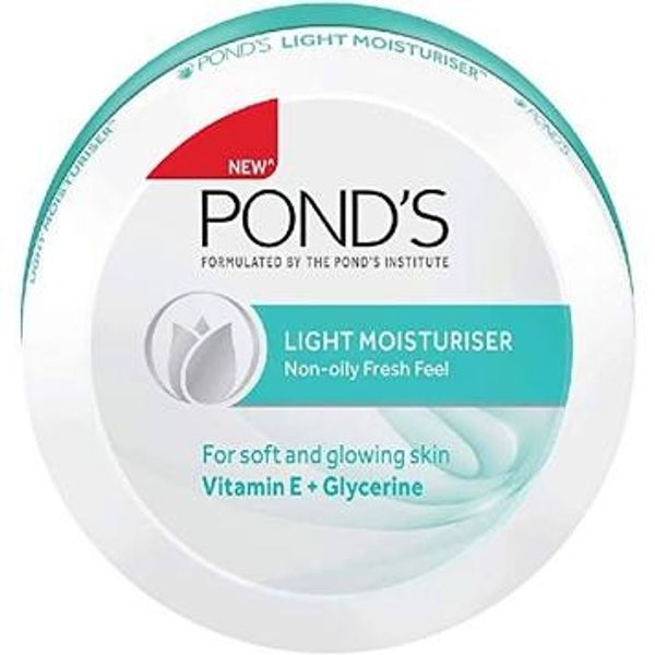 PONDS Pond's Light Moisturiser - With Vitamin E & Glycerine, For Non Oily Fresh Feel, 25 ml