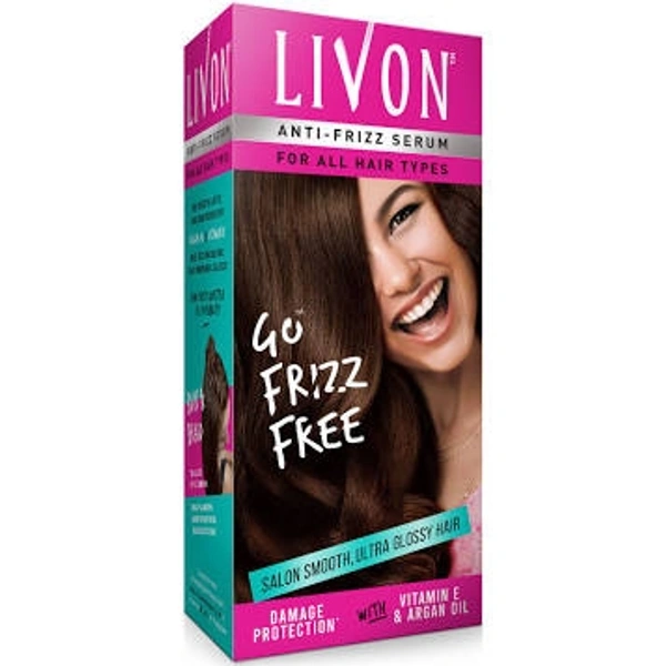 Livon Anti-Frizz Serum for All Hair Types - 20 ML