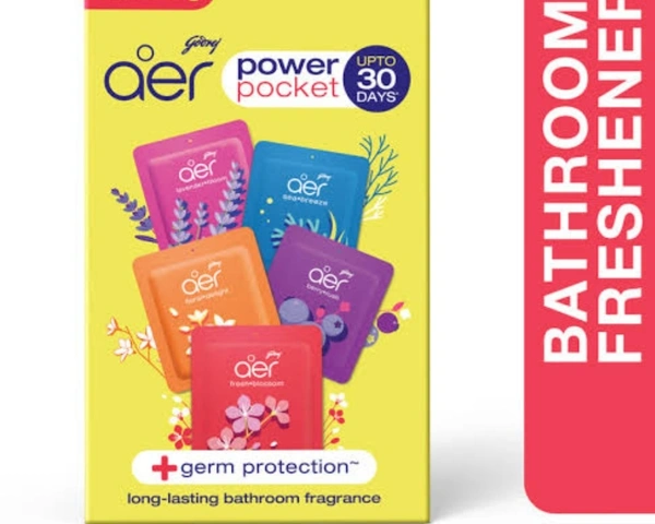 Godrej aer power pocket. Pack of 3 + 1 Free fragrances.