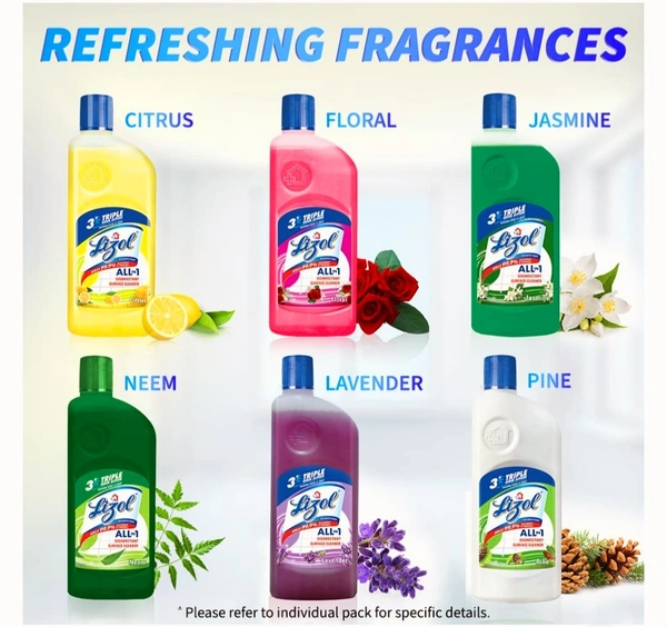 reckitt colman Lizol Disinfectant Surface & Floor Cleaner Liquid, Floral - 500ml | Kills 99.9% Germs | India's #1 Floor Cleaner
