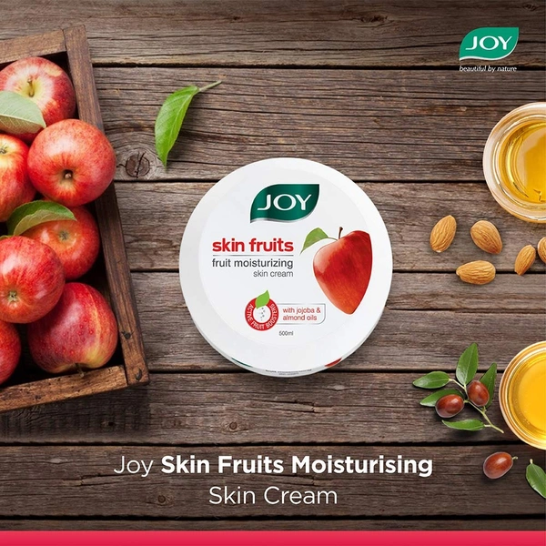 Joy Skin Fruits Fruit Moisturizing Cream With Jojoba and Almond Oil, ( 24 PCS JAR )