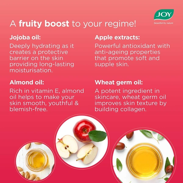 Joy Skin Fruits Fruit Moisturizing Cream With Jojoba and Almond Oil, ( 24 PCS JAR )