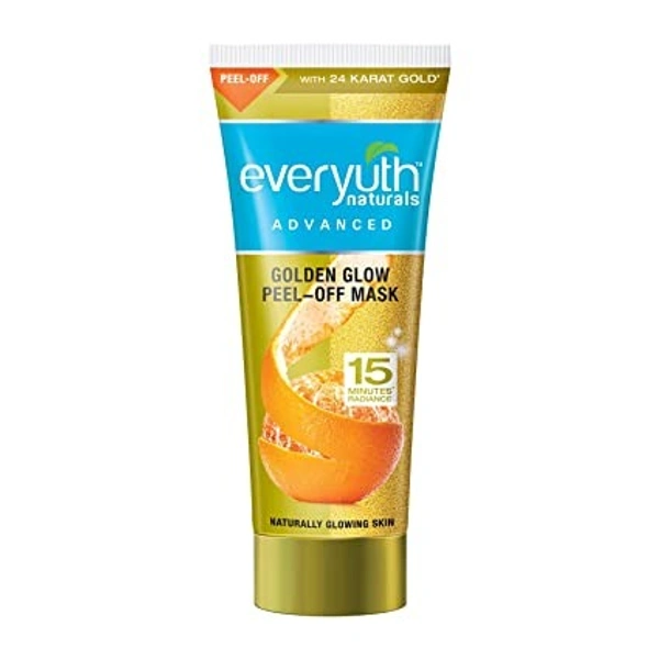 Everyuth Naturals Advanced Golden Glow Peel-off Mask, offer pack  facewash free Tube