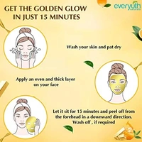 Everyuth Naturals Advanced Golden Glow Peel-off Mask, offer pack  facewash free Tube