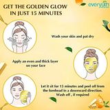 Everyuth Naturals Advanced Golden Glow Peel-off Mask, offer pack  facewash free Tube