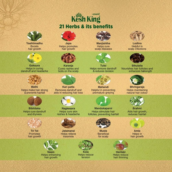 KESH KING Ayurvedic Oil - 300 ml.